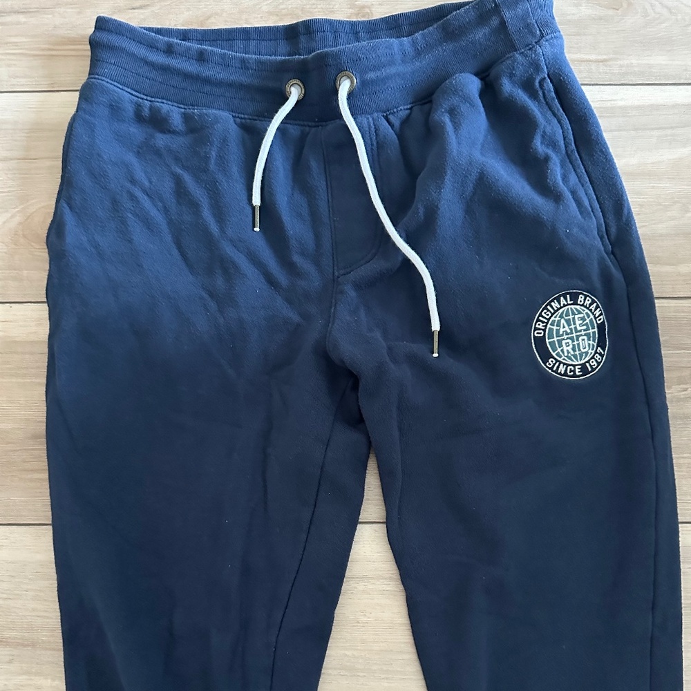 Navy Aeropostale Jogger Drawstring Sweatpants